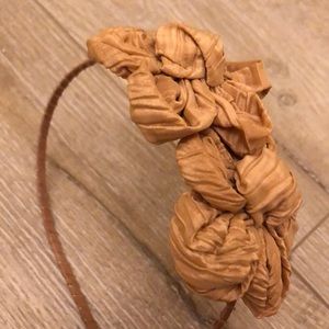 Anthropologie Fabric Knotted Flower Headband